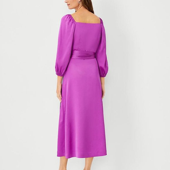 Robe Ann Taylor Taille 2 – Imprimé Plaid Noir Et Blanc, Manches Longues